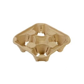 Держатель гофрокартон | 50шт | для 4-х стаканов